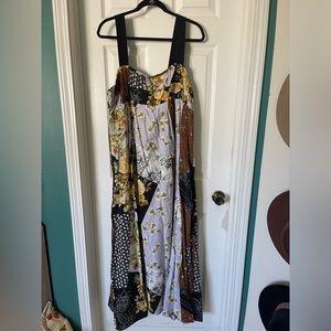 Anthropologie Maeve patchwork maxi dress / size XL